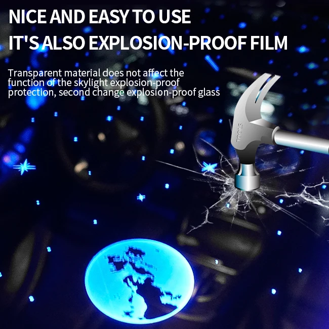 Автозапчасти Mingao декоративная Солнцезащитная панорамная Звездная пленка