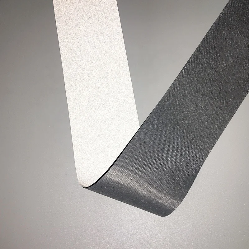 High Visibility Reflective Material for Warning Reflective Polyester Fabric Tape Strip Custom Reflective Webbing for Clothing