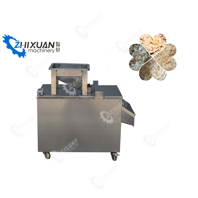 Groundnut Slice Cutter Chestnut Cashew Nut Cutting Almonds Nuts Slicer Pistachio Peanut Slicing Machine