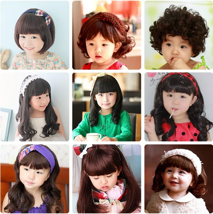 Kid Wig Child Girl's Wig 1-5 Years Old 6-10 Years Girl Long Hair Girl's  Middle Big Curly Hair Baby Wig Hot Selling Manufactory - Buy Child Wig,Girl  Wig,Baby Wig Product on 