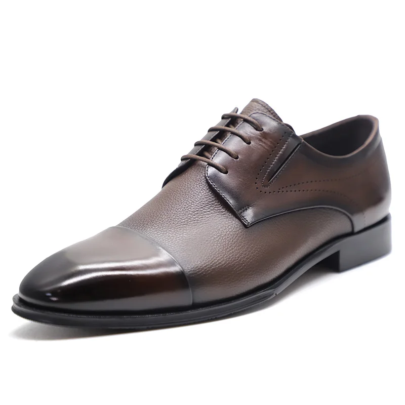 Handmade Party Wear Casual Men Office Dress Shoes Genuine Leather Man ...