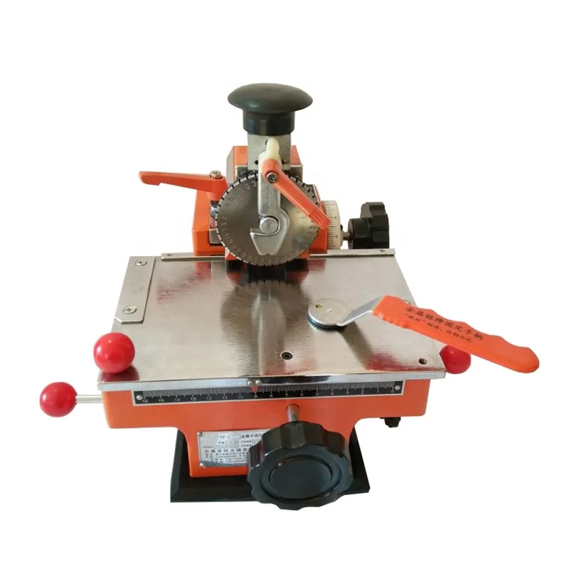 Metal Plate Name Number Engraver Cutting Steel Plate Name Number Plate for Dog Tag Marking Machine Engraving Machine