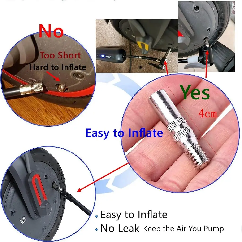 2 x Tubeless-Ventil für Ninebot Mini Pro, Xiaomi M365 Pro, Ninebot Max G30 2 x Tubeless-Ventil für Ninebot Mini Pro, Xiaomi M365 Pro, Ninebot Max G30