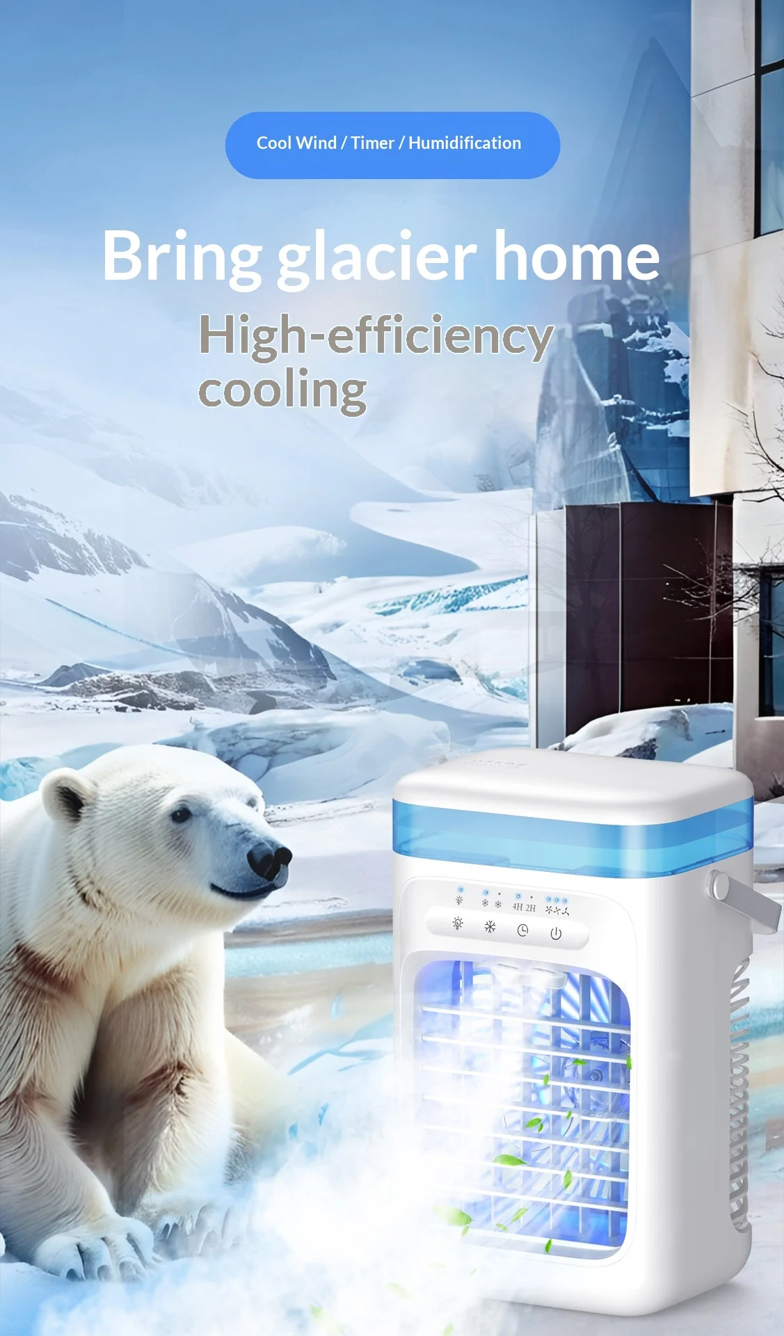 Portable Evaporative Air Cooler Usb Desktop Mist Fan Personal_voghion.com
