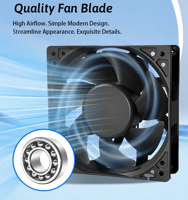Air Cooling Fan, 12038, Brushless, 12V, 24V - detail 8
