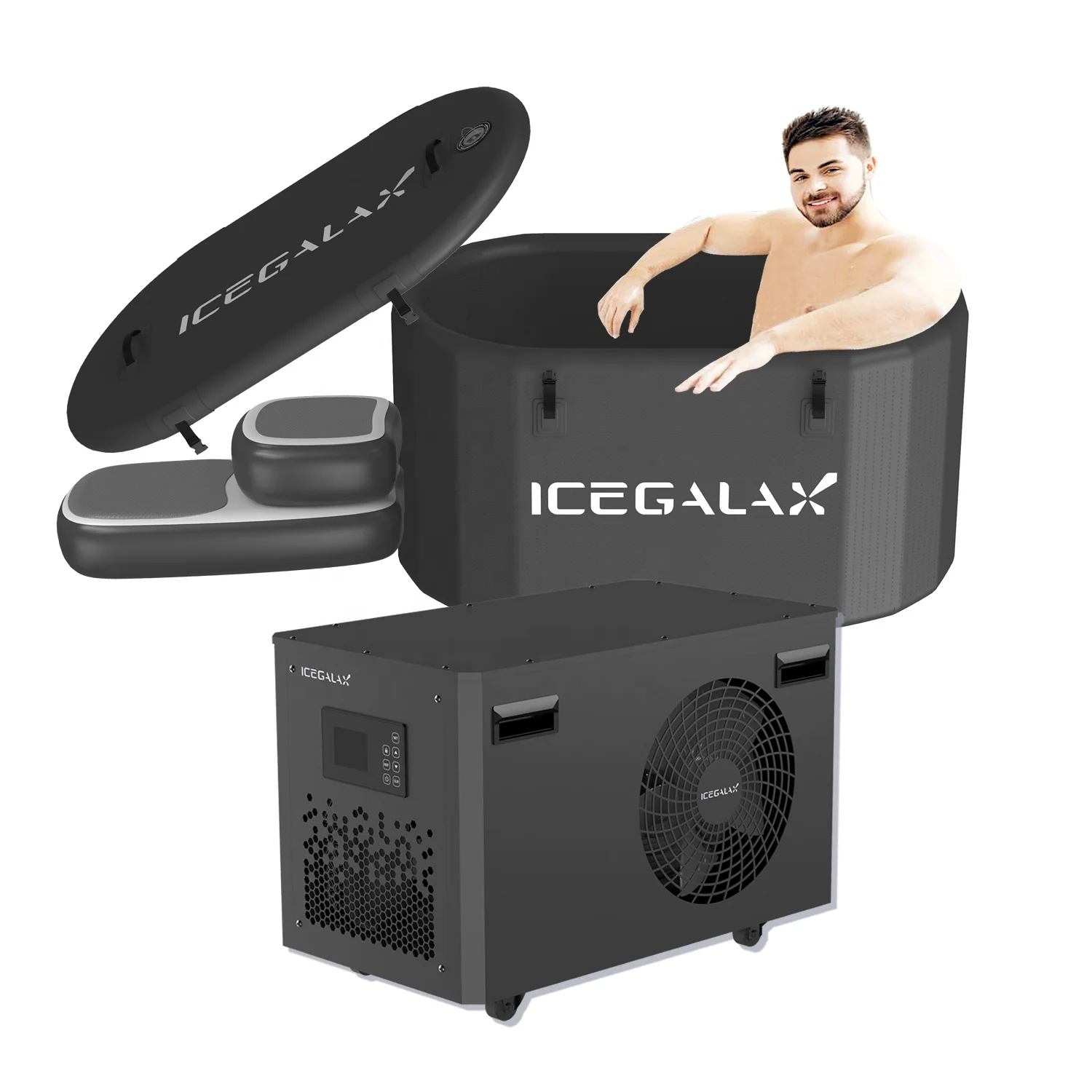 Icegalax Cold Therapy Sports Recovery Bathtub Chiller With Ozone Recycle Water Cooled Chiller 5762