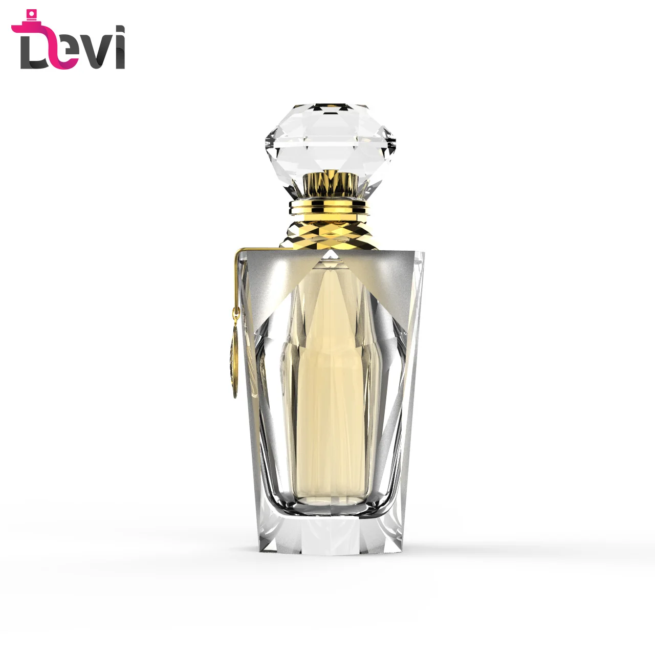 Source Devi Elegant Modern design 30ml 50ml Round Parfum Glass Bottle on  m.