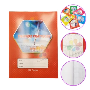 African Exercise Book Wholesale A4 French Line Customized Design Notebooks 48/96sheets Notebook Bulk School Supplies for Student
