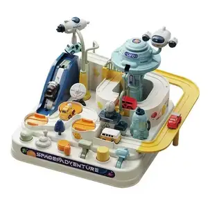 ITTL Interactive Classic Toys Vehicle Play Set Preschool Educational Car Adventure Race Tracks With 4 Cars Random Toy for Kids