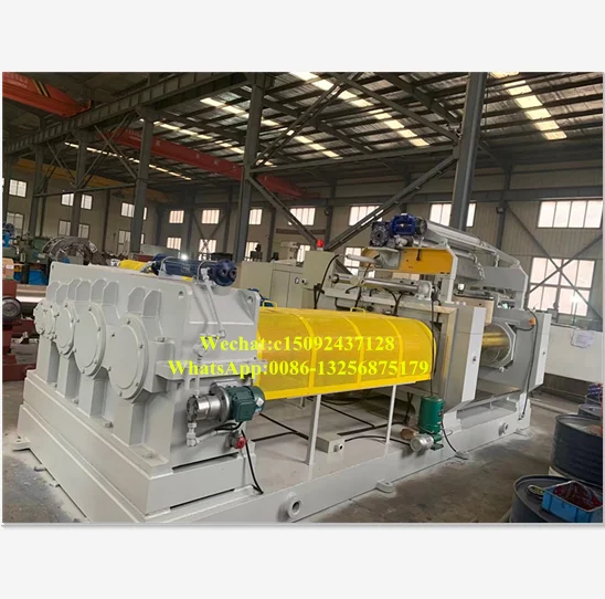 XK-450D Automatic Stock Blender Two Roll Open Mixing Mill / Rubber Mixing Mill / Open Mixer