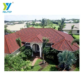 Custom-built Mid-century Style Anti-rust Stone Coated Steel Roofing Sheet Reliable Roofing Supplier Spanish Barrel Roof Tiles