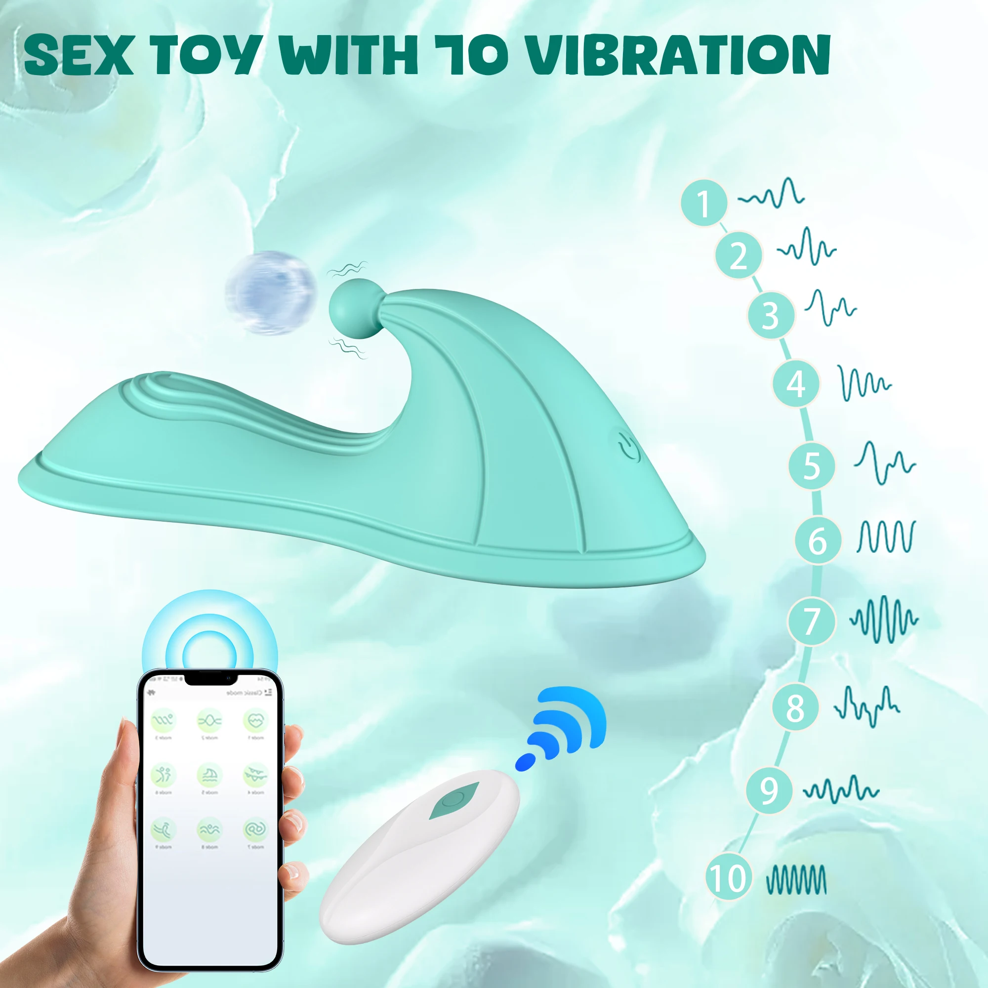 Wireless Remote Control Wearable Clitoris G-Spot Vibrator for Women with Multiple Vibration Modes and App Control Mini Sex Toys