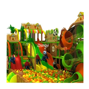 Commercial Soft Play Playhouse Jungle Theme Gym for Children Equipment Indoor Playground