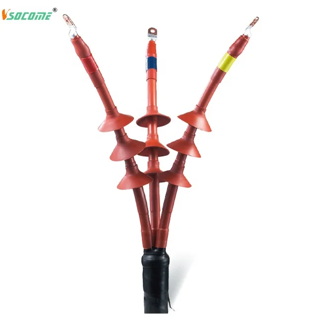 Cable Accessories 3 Core Outdoor and Indoor Heat Shrink Termination and Joint Kit