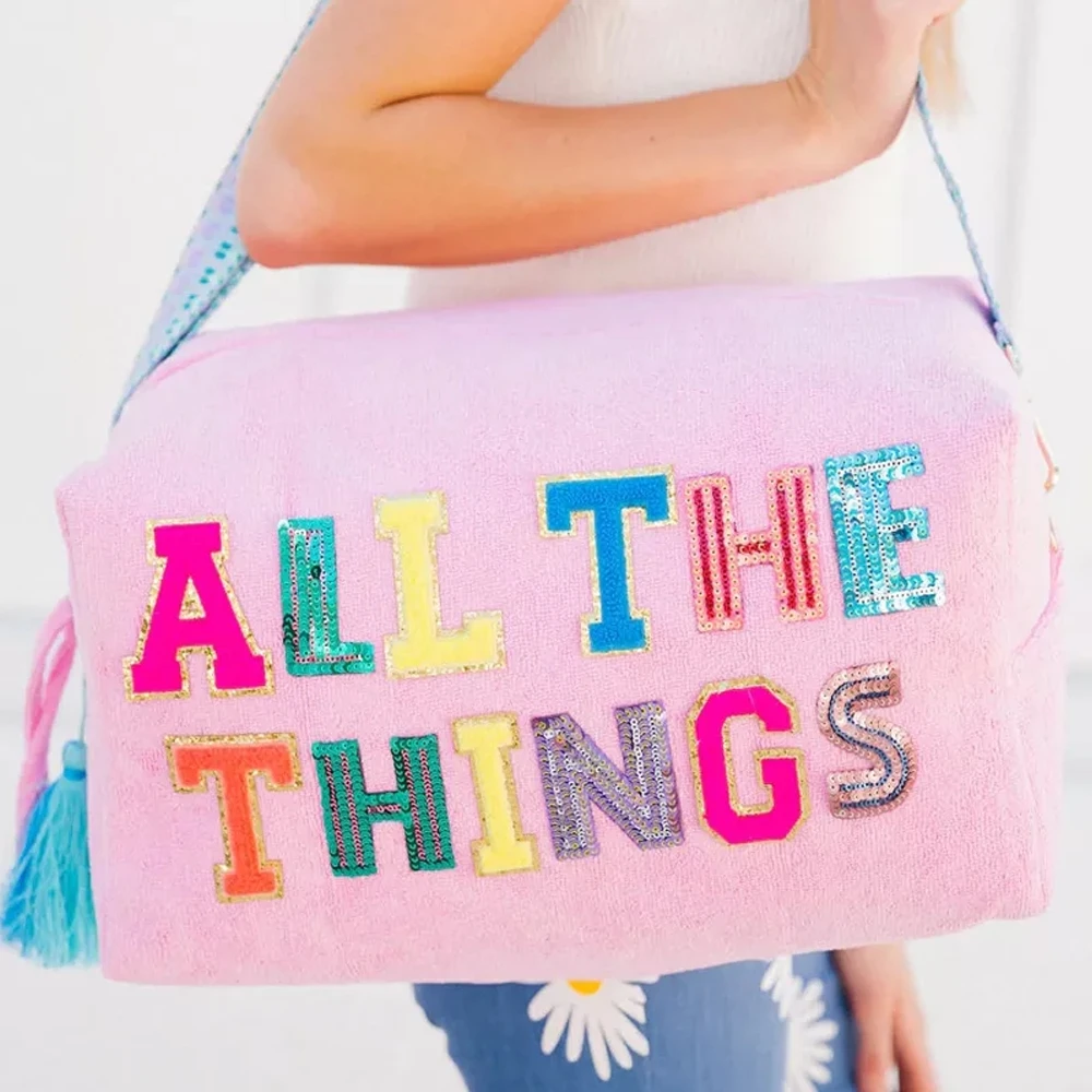 Оптовая продажа махровая сумка для путешествий вместительная