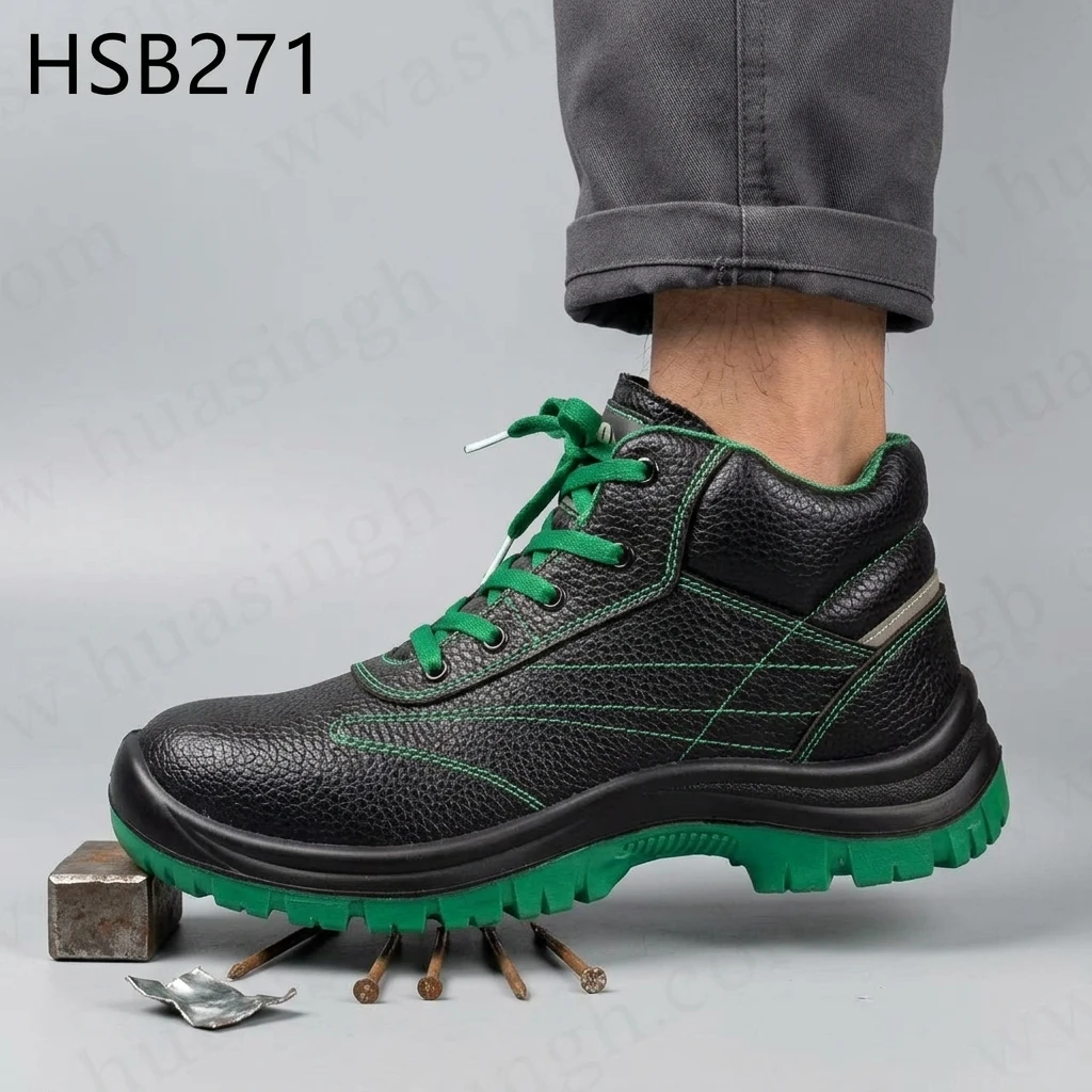 LXG,heavy-duty Jobs Fiberglass Toe Insert Green/red/blue Sole Safety Boots Cargo Handling Anti-puncture Labor Footwear HSB271