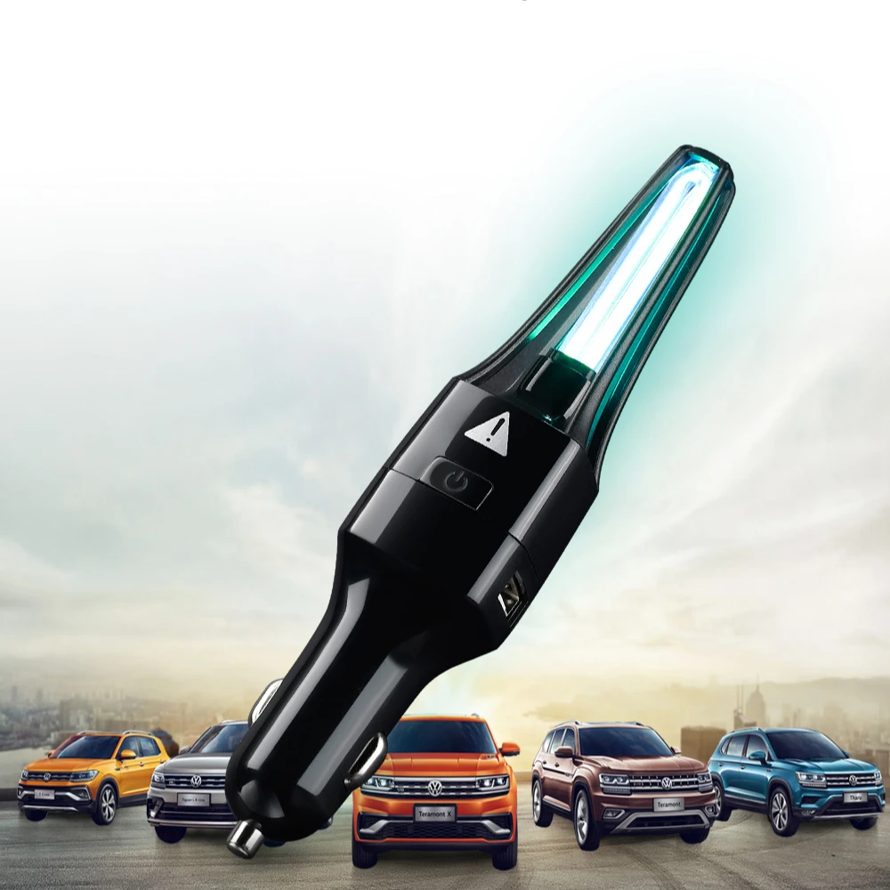 12V Mini Auto Car Fresh Air Ionic Purifier Oxygen Bar Ozone Ionizer w/ Blue LED 