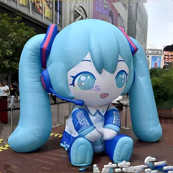 Custom Giant Inflatable Anime Girl Japanese Inflatable Miku 3m Man Love Doll For Decoration