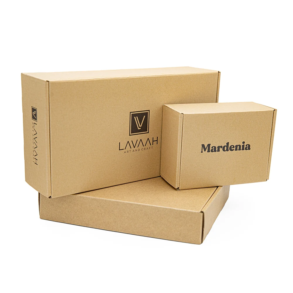 Custom Logo Eco Friendly Kraft Corrugated Cardboard Paper Packaging Mailer Shipping Gift Box