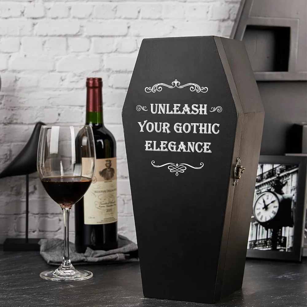 Vintage Gothic Coffin Storage Box - Perfect for Halloween