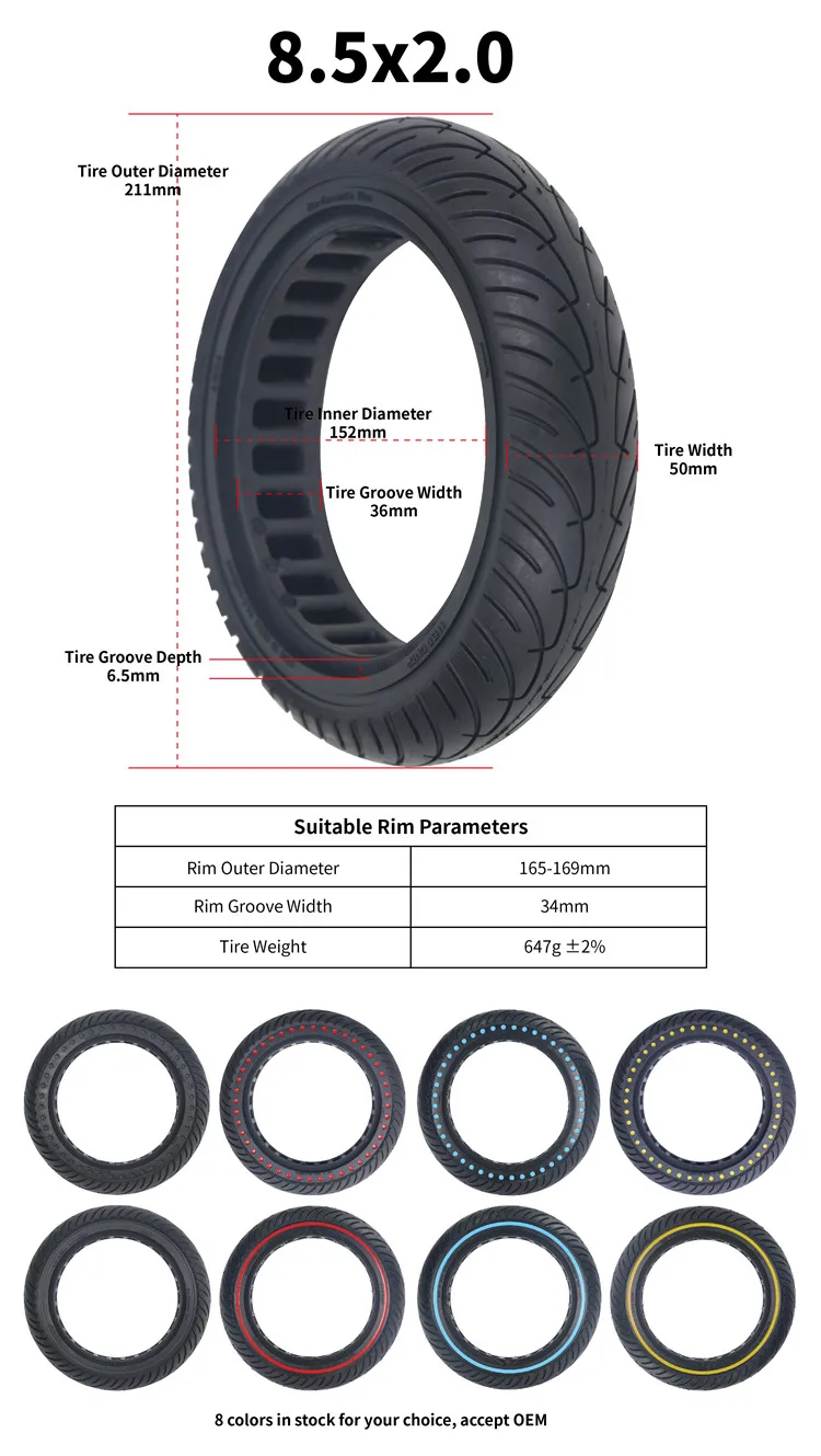 China Custom Nedong 8.5*2.0 Light & Elastic Line Honeycomb Tire Suppliers,  Manufacturers - Factory Direct Wholesale - NEDONG