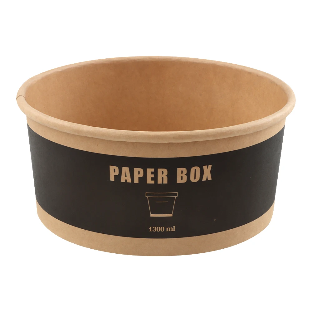 custom logo high quality disposable food packing 16oz 24oz 32oz take away kraft salad paper soup bowls with lid