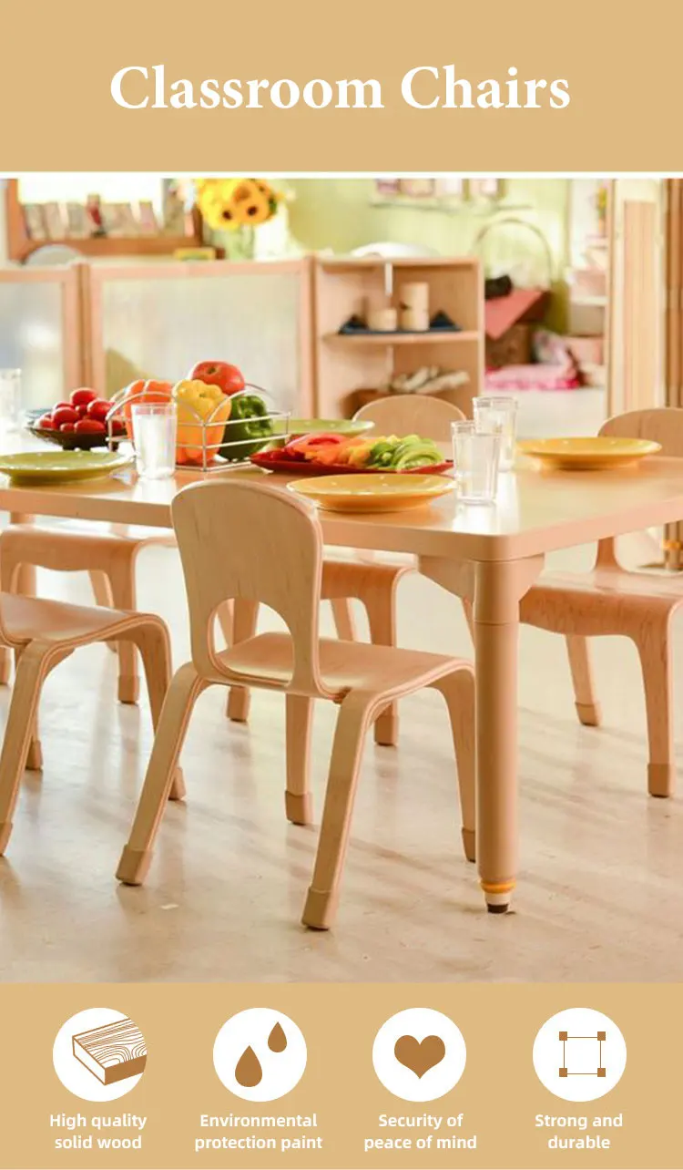 Kindergarten Classroom Furniture Children Wooden Furniture Baby Seat