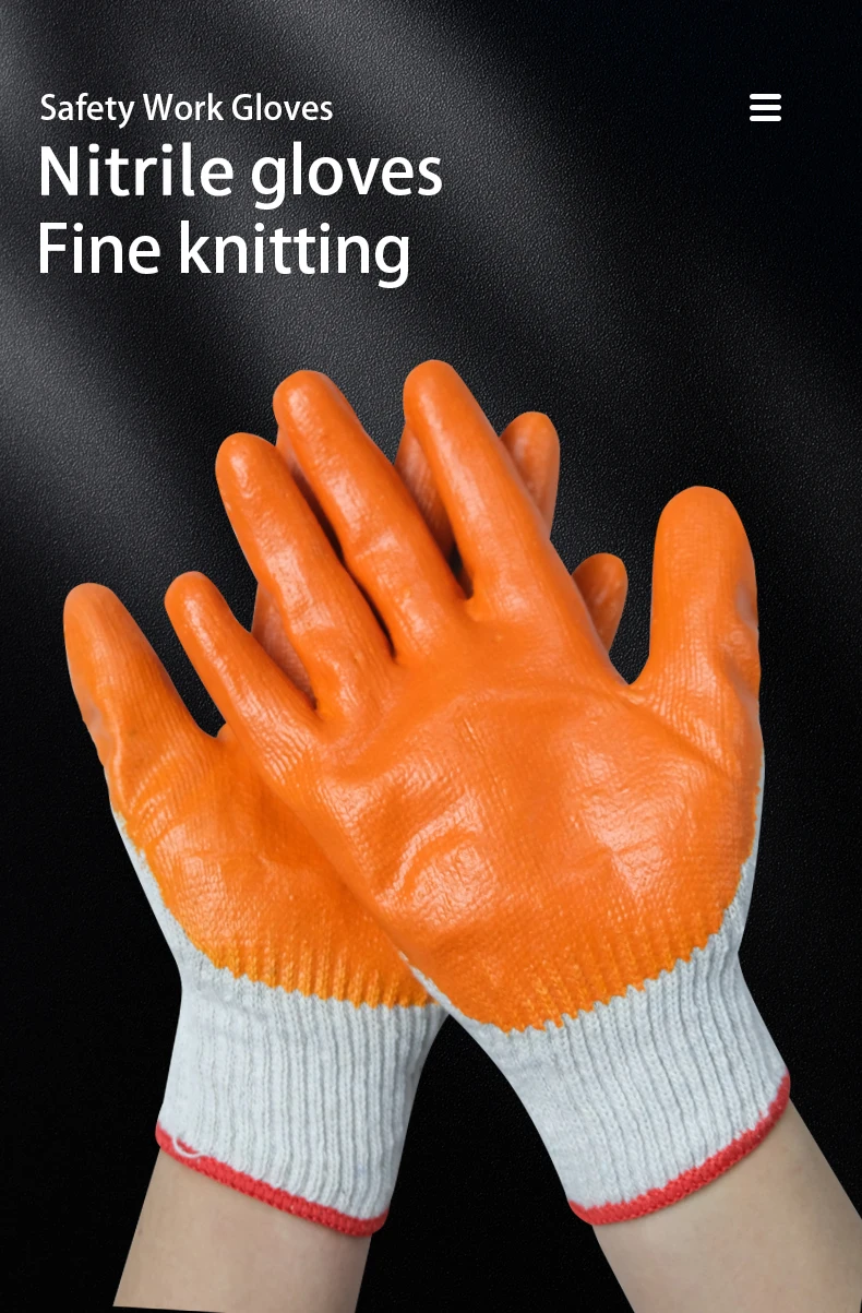 Cheap High Quality Safety Rubber Hand Protective Wholesale Latex Coated