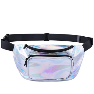 Eastshine Outdoor Sports Leisure Waterproof Large Capacity Multifunctional Reflective Ladies Crossbody PU Laser Waist Bag