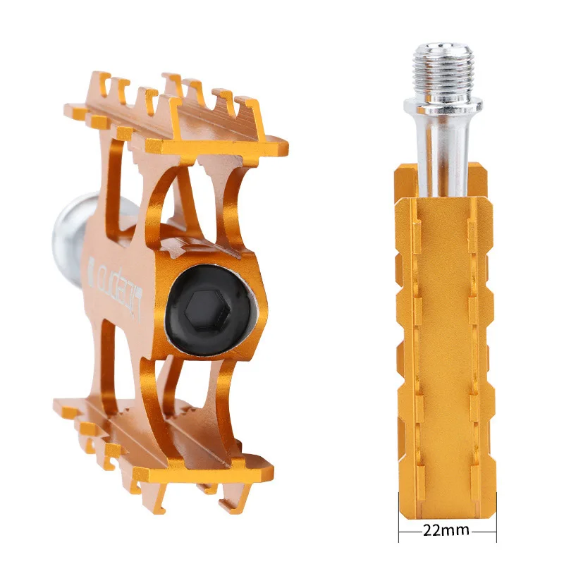 RIDERACE Cycling  Folding Bike Aluminum Alloy Non-slip Pedal MTB Road Riding Sealed Bearing BMX Universal Bicycle Pedal