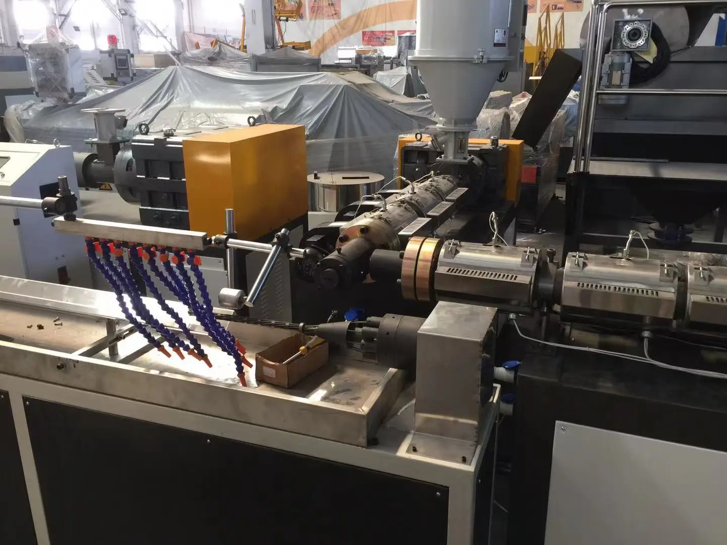 Fosita Automatic Plastic Pvc Steel Extruders Spiral Corrugated Pipe Tube Extruder Machine Buy