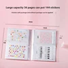 Álbum de almacenamiento transparente para decoración de uñas01#