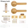 Matte Gold Privacy Lock