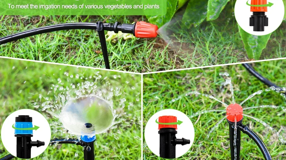 Greenhouse Micro Drip Irrigation Kit Automatic Patio Misting Plant