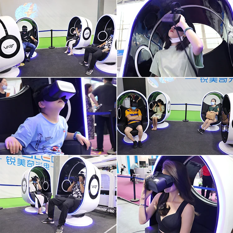 2022 VART New Arrival Products 1 Seat Egg VR Self Service Virtual Reality Chair 9D Egg VR Cinema