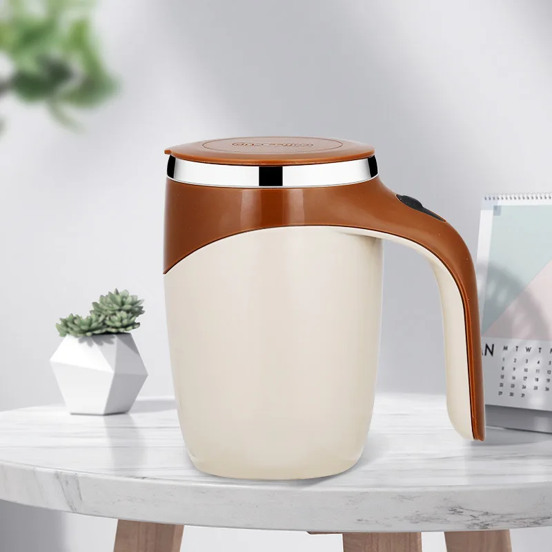 Automatic Self Stirring Magnetic Mug Stainless Steel Temperature Difference  Coffee Mixing Cup Blender Smart Mixer Thermal Cup