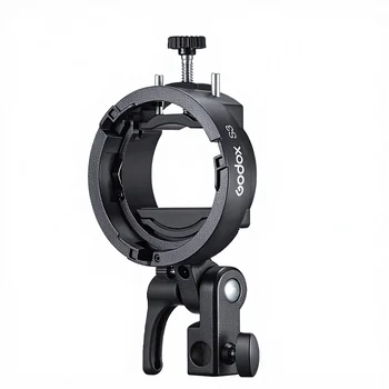 Godox S3 Aluminum Alloy Bowens Mount Flash S Type Holder Bracket Stand for V1/V860II/AD200/AD300 Pro/AD400 Video Shooting