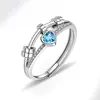 Color oro blanco (diamante azul)