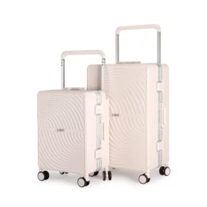 Designer Luggage Unisex New Design Hard Side Travel Bags PC Suitcase Wide Tie Rod Anti-Theft Zipper 4 Spinner Trolley Luggage for Cabin Use