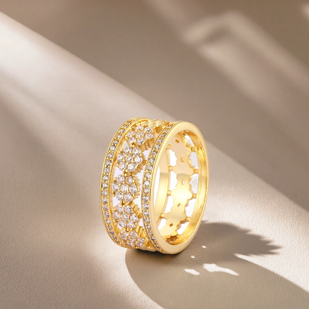 Wholesale Hot Selling Fashion Gold Copper Ring Jewelry