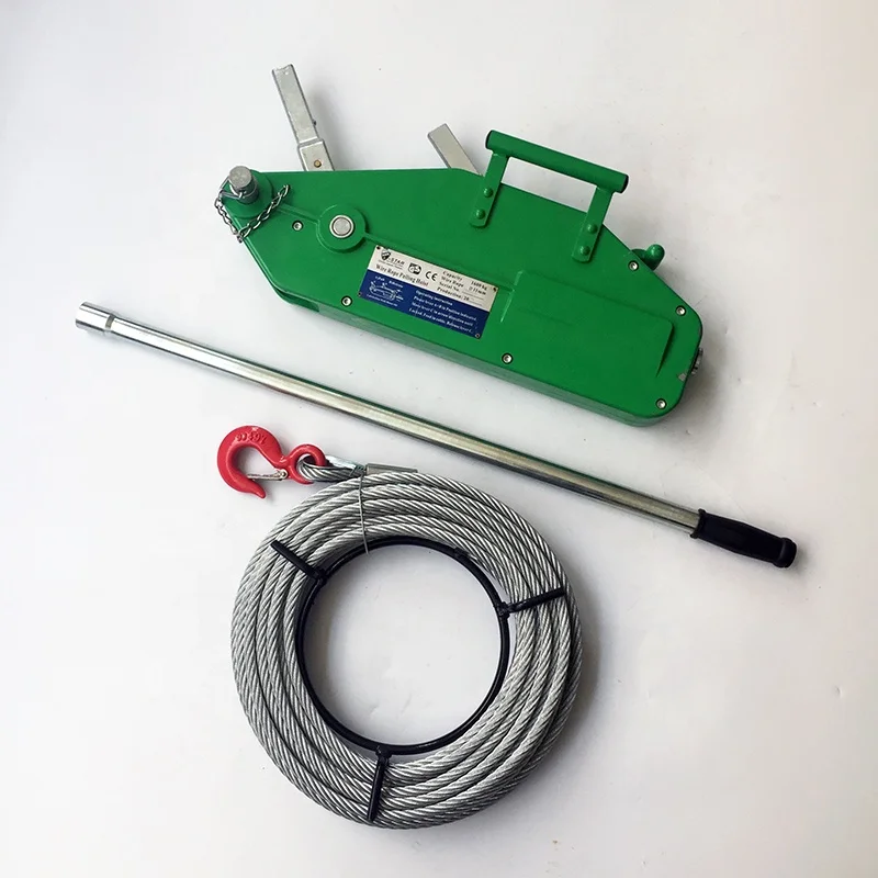 Paranco A Fune Con Freno – Rapporto 8:1, Capacità 300 Kg, Corda 20 M, Per Officine E Cantieri