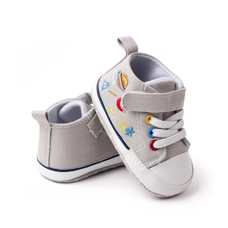 Directly Factory Wholesale Canvas Baby Toddler Infant Sneakers Shoes Newborn Baby Shoes for Boys supplier