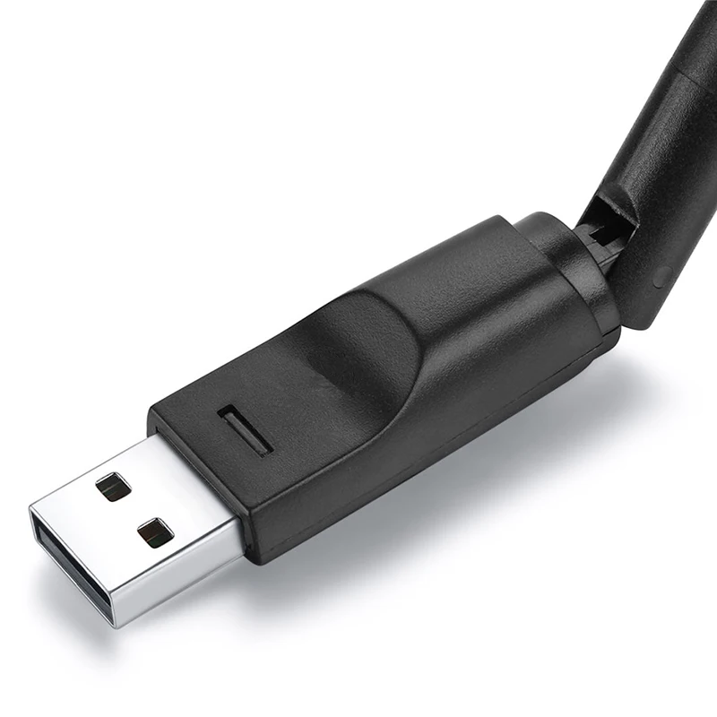 La couleur noire Carte Réseau Sans Fil Ralink RT5370, 150 Mbps, Mini