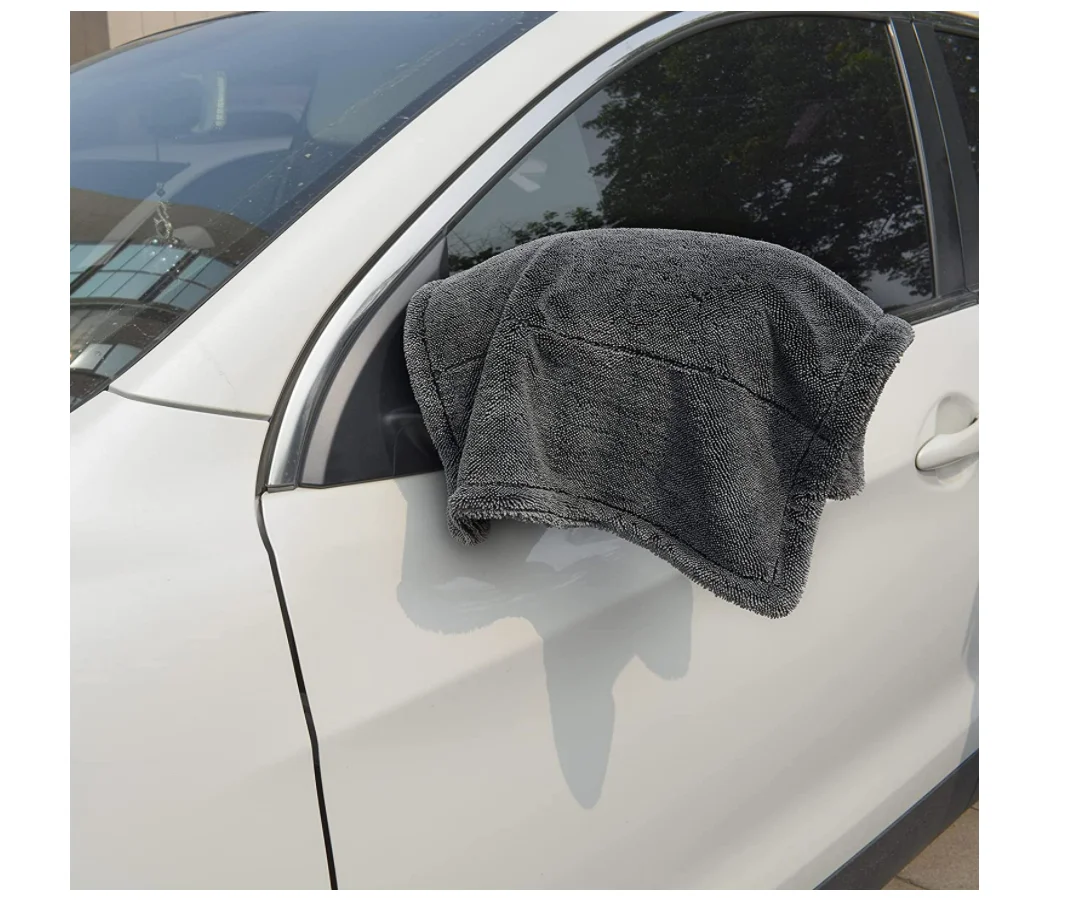 Quick Drying Towel For Cars Large Dual Side Twist Microfiber Twisted