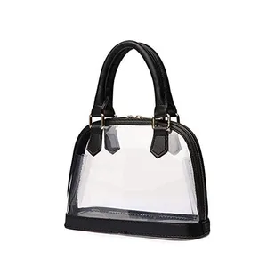 Custom Portable Travel PVC Transparent Waterproof Shoulder Bag For Women