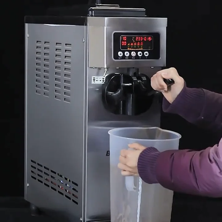 Ice Cream Machine Tabletop 18l/h Soft Ice Cream Machine For Small