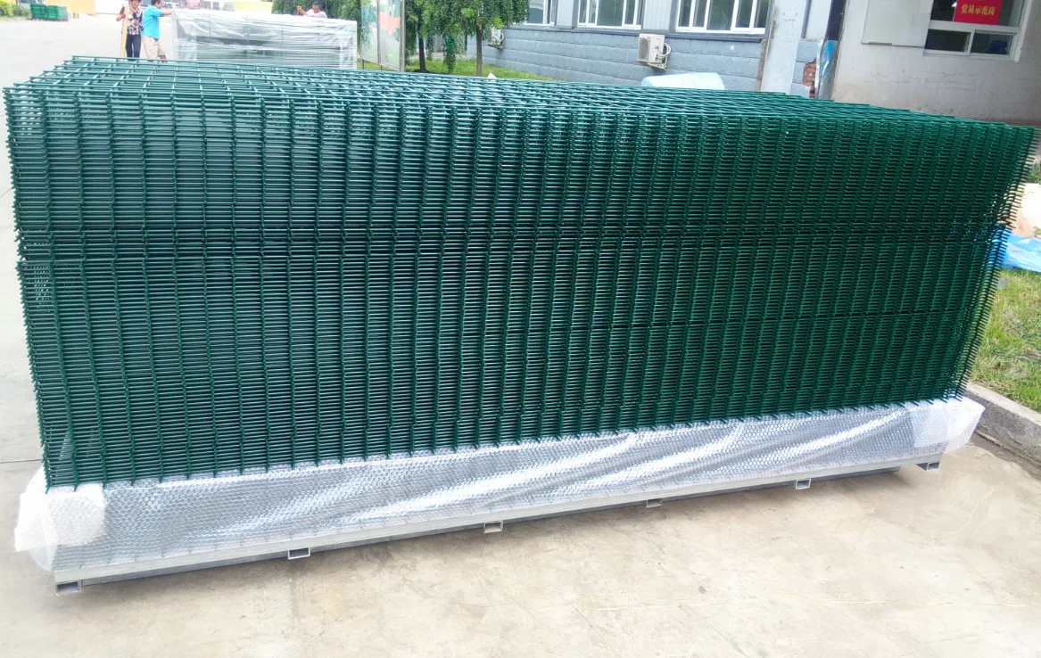 product cheap price factory sale wrought iron decorative powder coated welded wire mesh fence panels 3d folds wire mesh fence-8