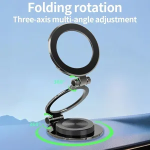 Factory New Universal Metal Phone Magnetic Holder Magsafe 360 Degree Car Magnet Stand for Mobile Phones