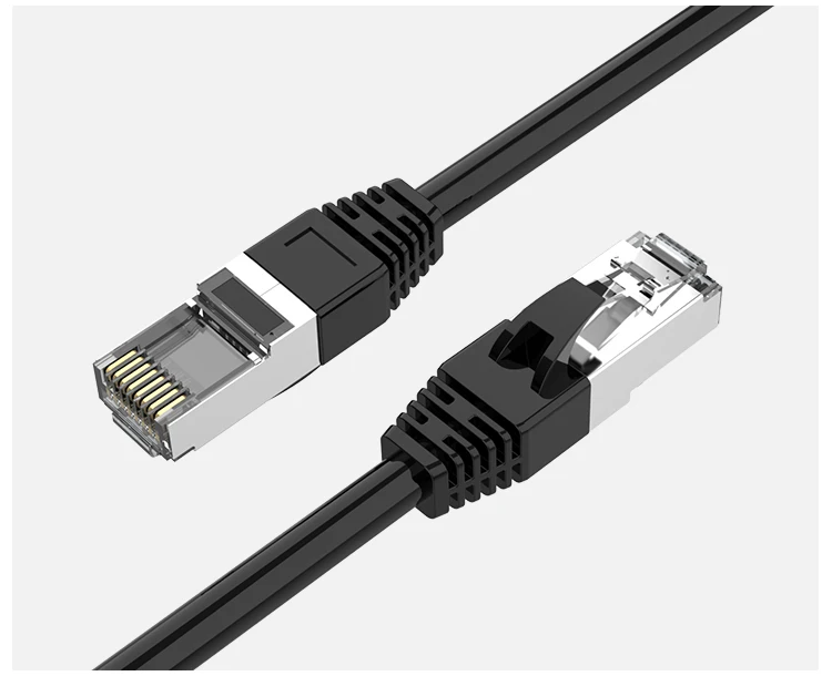 High Quality Cable Patch Cord Cable Gold Plated Plug Flat Cat7