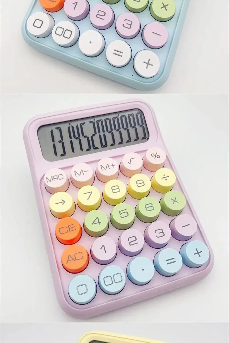 Simple Fashion Office Computer Key Multi-color Mixed Version Calculator Columns Button Colorful
